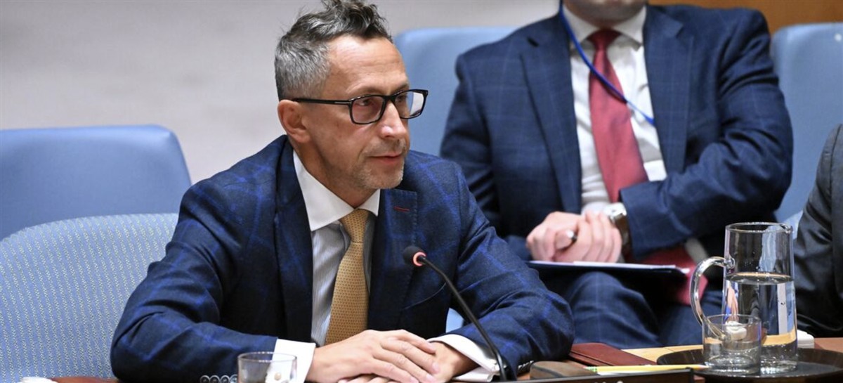 Ambassador Rein Tammsaar of Estonia addresses the Security Council